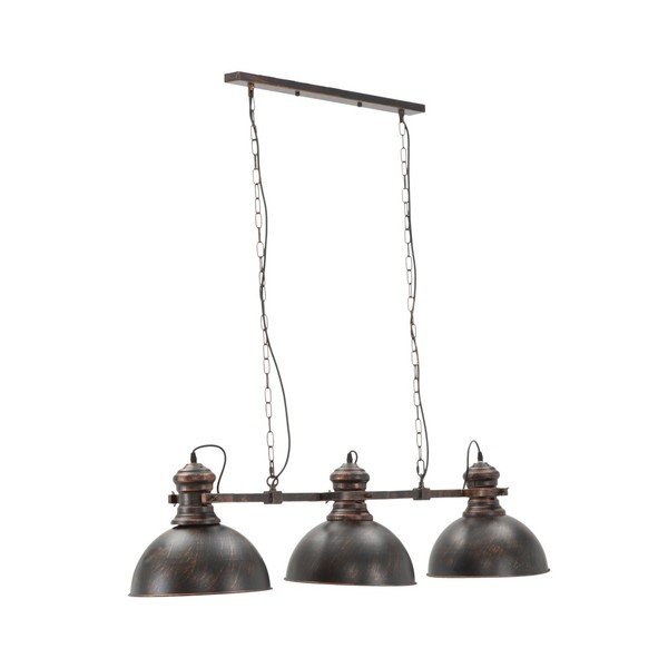Lampada a sospensione nera con 3 paralumi Industria - Mauro Ferretti-image-1