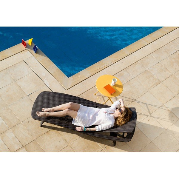 Sedia a sdraio da giardino in plastica marrone Pacific - Keter-image-1