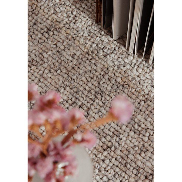 Tappeto grigio/color crema lavabile 80x150 cm Rocco Dark Cream – Elle Decoration-image-4