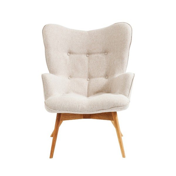 Poltrona bianca Vicky Ecru - Kare Design-image-1