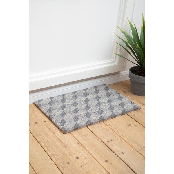 Stuoia di cocco 40x60 cm Grey Cube - Premier Housewares-image-1