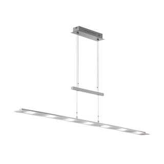 Lampadario con intensità regolabile argentato in metallo Largo – Fischer & Honsel