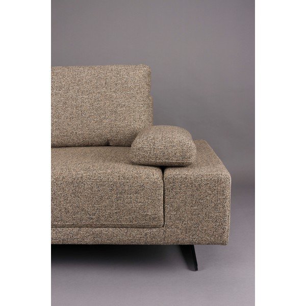 Divano angolare marrone chiaro (con penisola a sinistra) Shelly – Dutchbone-image-1