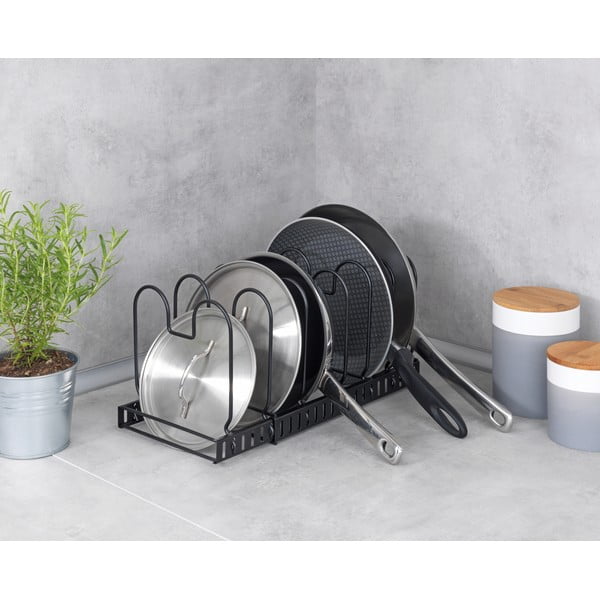 Supporto nero per utensili da cucina Basic - Wenko-image-1