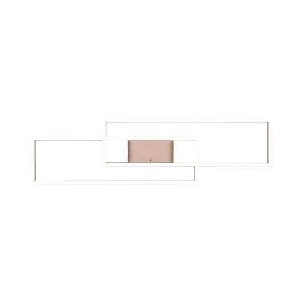Plafoniera bianco/bronzo a LED dimmerabile con telecomando 28x100 cm Albany - Trio-image-4