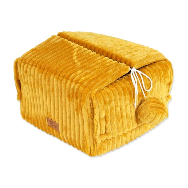 Cucù color senape per gatto 40x36 cm Magic Cat Stripe – Plaček Pet Products