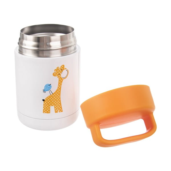 Thermos per bambini arancione e bianco 480 ml Žirafa - Orion-image-1