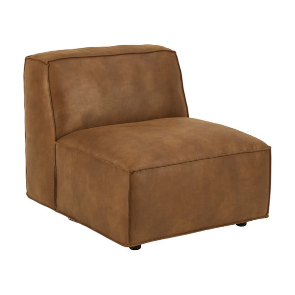 Modulo divano marrone cognac (parte centrale) Fairfield Kentucky - Bonami Selection-image-3