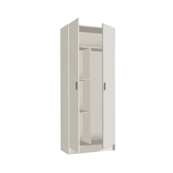 Armadio bianco a due ante Kawai - Evergreen House-image-1