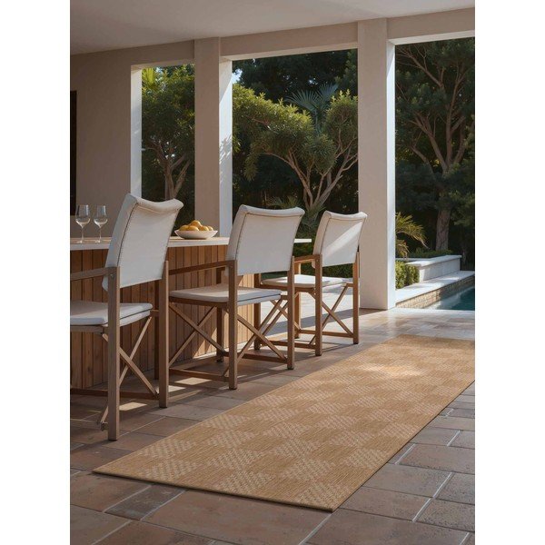 Passatoia da interno ed esterno color crema/di colore naturale 80x200 cm Haringey Dorothy – Ted Baker-image-2