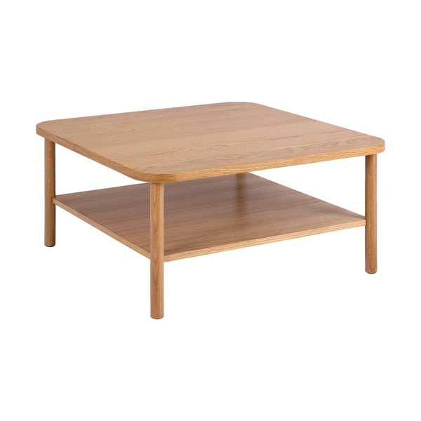 Tavolino in rovere decorato in colore naturale 90x90 cm Banbury - Actona-image-4