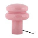 Lampada da tavolo rosa in vetro (altezza totale 24 cm) Incesante – Leitmotiv