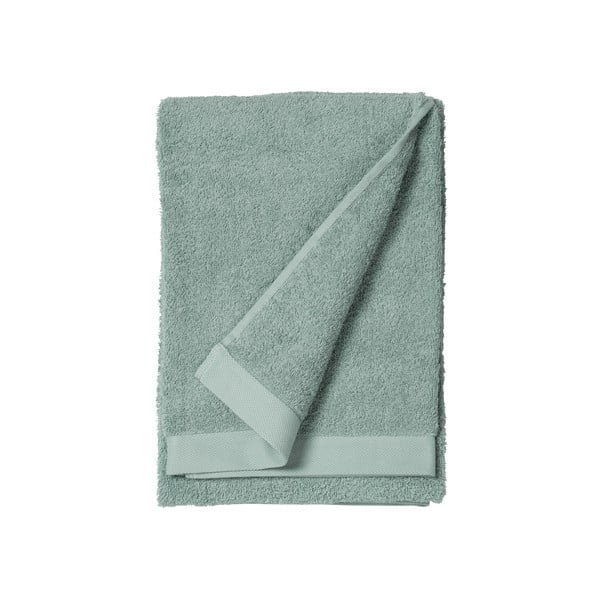 Asciugamano in spugna di cotone verde Leaf, 140 x 70 cm Comfort Organic - Södahl
