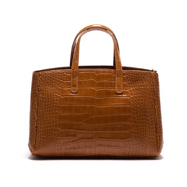 Kožená kabelka Anna Luchini 634 Cognac
