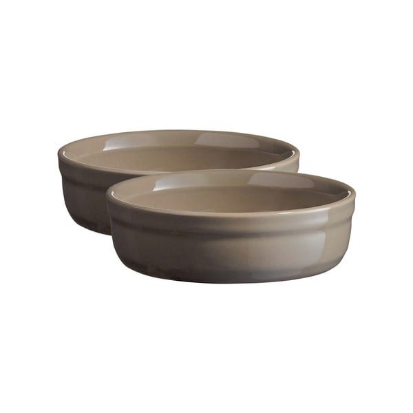 Set di 2 pirofile grigio finocchio per crème brûlée - Emile Henry