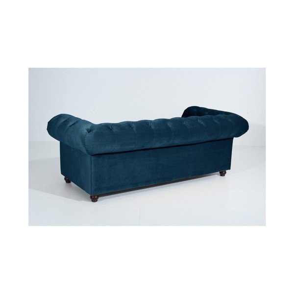 Divano blu Orleans Velvet, 216 cm - Max Winzer-image-4