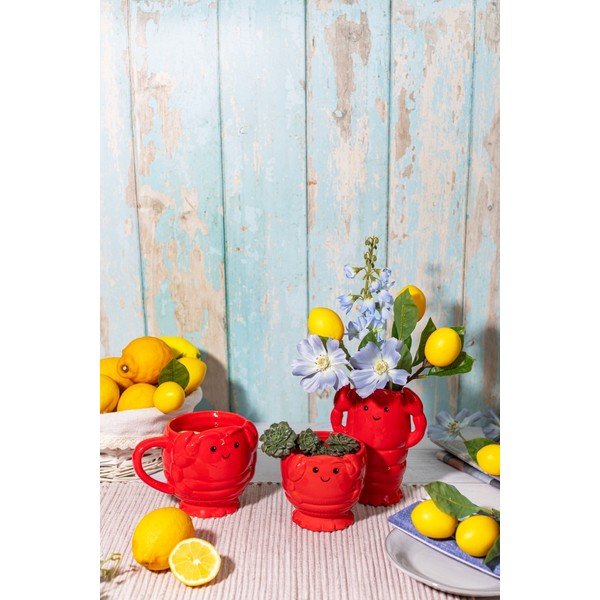 Coprivaso in ceramica ø 10 cm Lobster – Sass & Belle-image-1