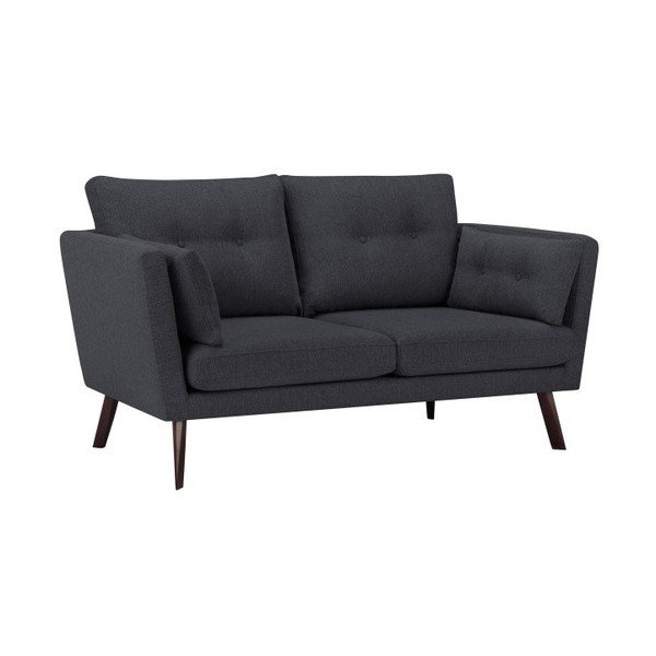 Divano a 3 posti grigio scuro Elena - Mazzini Sofas