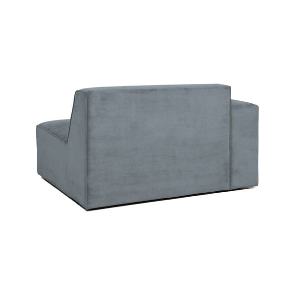 Divano componibile grigio (con penisola a sinistra) con rivestimento in velluto a coste Sting – Scandic-image-2