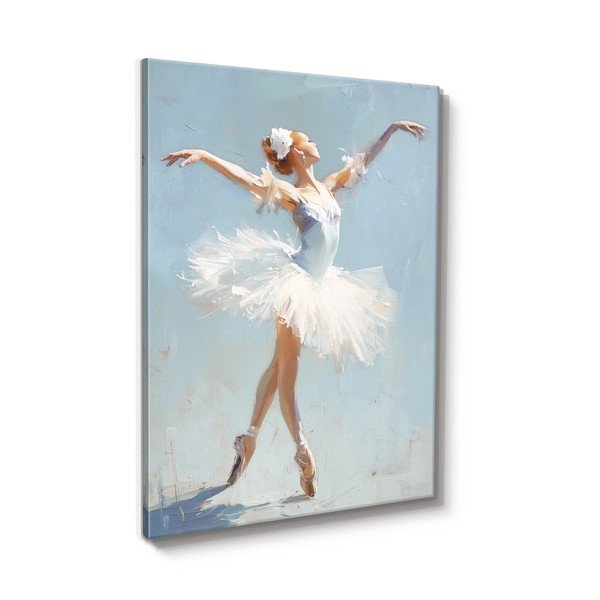 Quadro con elementi dipinti a mano 70x100 cm Grace – Styler-image-3