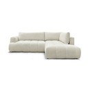 Divano angolare beige allungabile e con contenitore (penisola a destra/a L) Fuji – Bobochic Paris