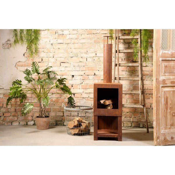 Caminetto quadrato da terrazza - Esschert Design-image-2