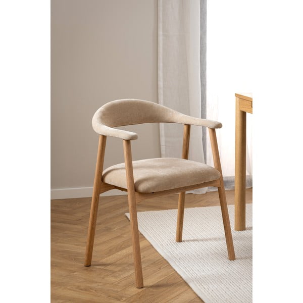 Sedia da pranzo beige/di colore naturale Addi – Actona-image-2