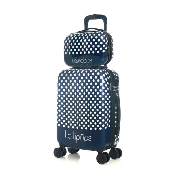 Set di valigie e valigette blu a 4 ruote Lollipops Penny - LOLLIPOPS-image-4