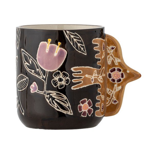 Tazzine in set da latte marrone scuro in gres 4 pz 325 ml Vivielle – Bloomingville-image-2