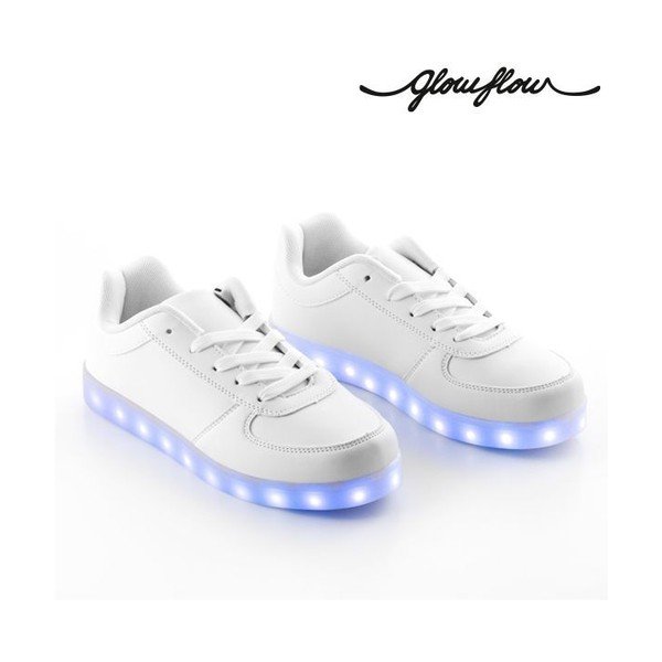 Scarpe da ginnastica a LED bianche GlowFlow, misura 40 - InnovaGoods-image-2