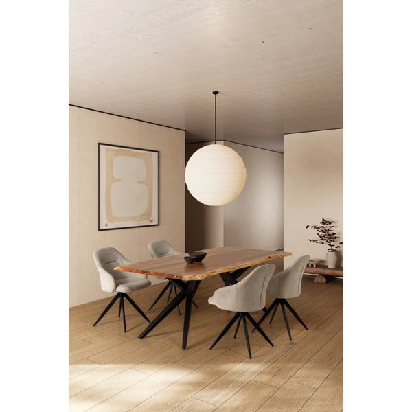 Tavolo da pranzo con piano in acacia 100x200 cm Mudri – MOME-image-1