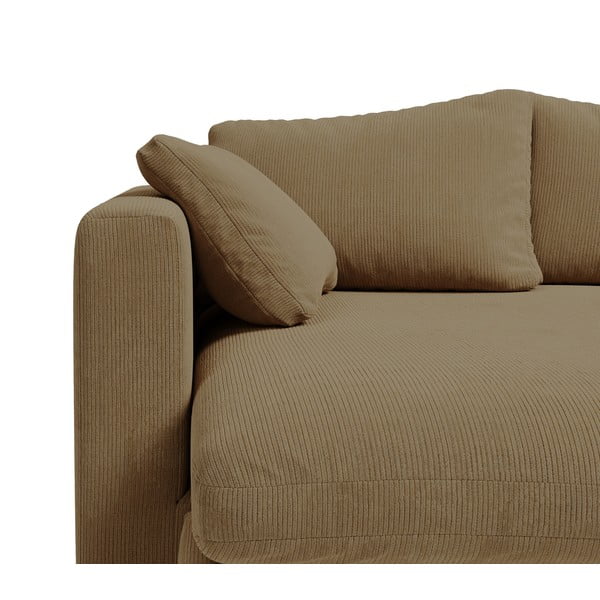 Divano angolare in velluto a coste beige (angolo sinistro) Comfy - Scandic-image-3