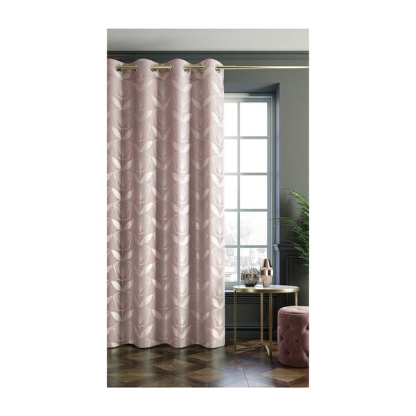 Tenda Floris rosa cipria, 140 x 250 cm Oxford - AmeliaHome-image-1