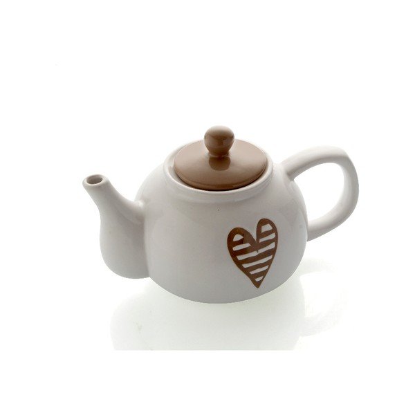 Teiera in gres grigio Heartbeat - Brandani