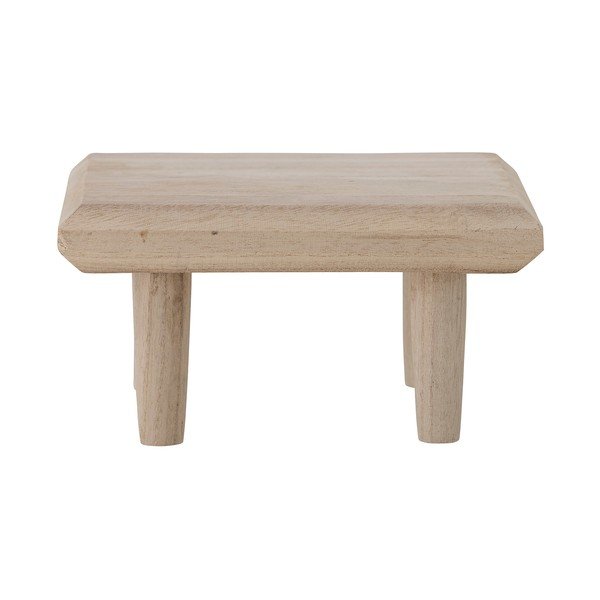 Sgabello per bambini in legno massiccio di pavlovnia in colore naturale Neela - Bloomingville Mini-image-2