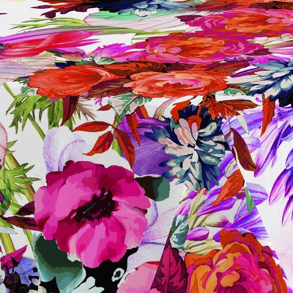 Tovaglia di cotone Basic , 250 x 150 cm Flowery - Happy Friday-image-1