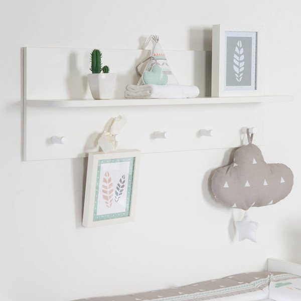 Appendiabiti da parete bianco per bambini Maren - Roba-image-1