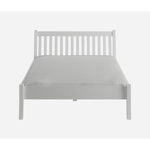 Letto matrimoniale bianco in pino massiccio 180x200 cm Tonja – Olivia Living-image-2