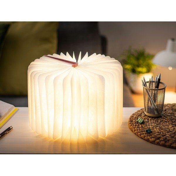 Lampada da tavolo con paralume in tessuto (altezza totale 2,5 cm) Booklight – Gingko-image-4