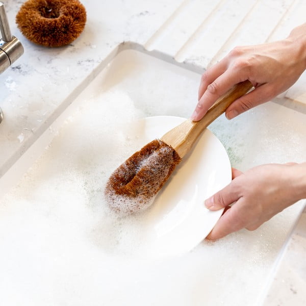 Spazzola per piatti in bambù Natural Elements - Kitchen Craft-image-2