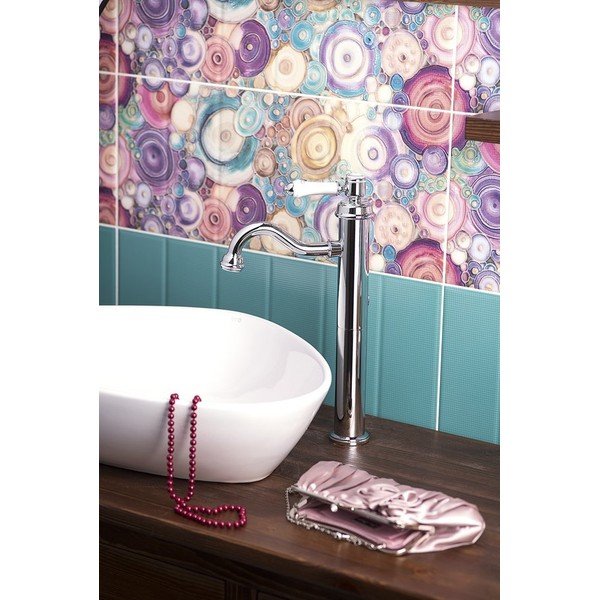 Rubinetto per lavandino in argento lucido verticale Vienna – Sapho-image-2