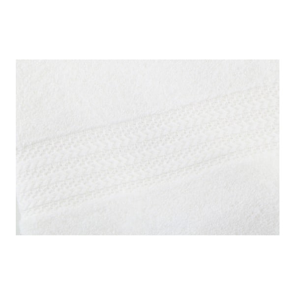 Asciugamano bianco in puro cotone, 30 x 50 cm - Foutastic-image-2