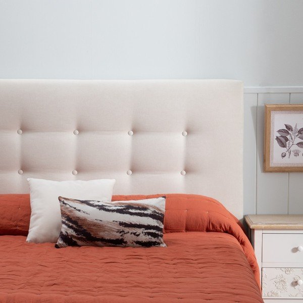 Testiera letto beige 105x125 cm - Ixia-image-1