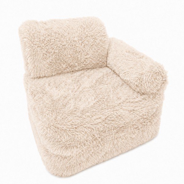 Poltrona per bambini beige Mammoth – Meowbaby