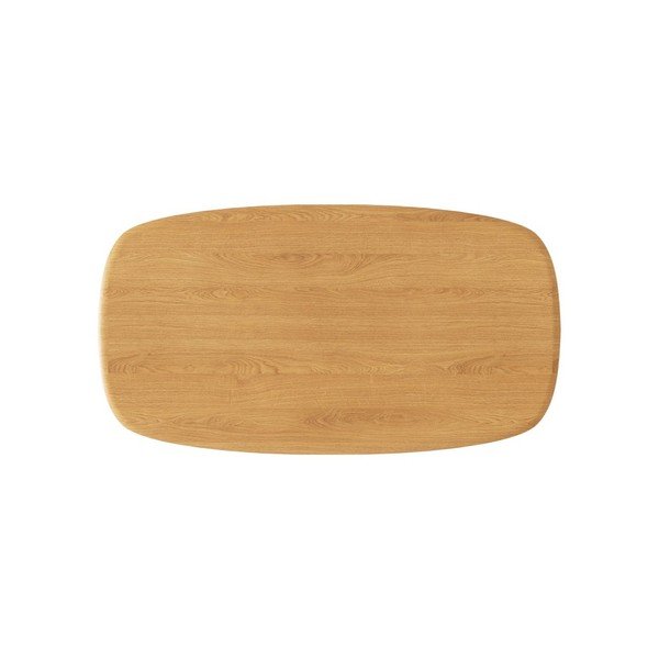 Tavolino da salotto di colore naturale in rovere massiccio 60x120 cm Charlotte – Micadoni -image-2