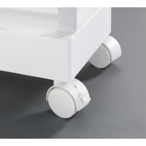 Scaffale mobile in plastica bianca 45x80 cm Mino - Wenko-image-1