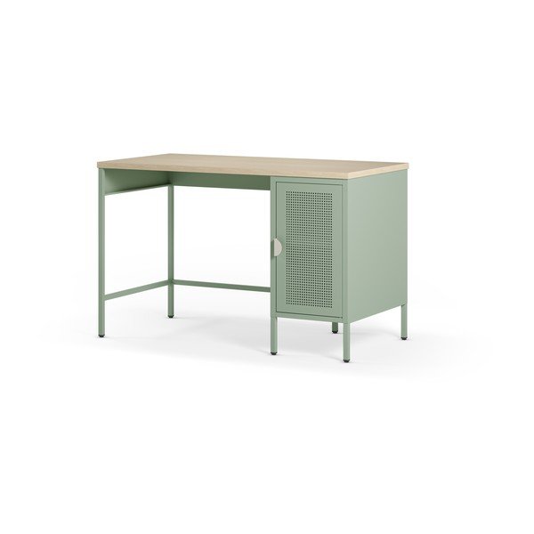 Scrivania con piano effetto rovere 60x120 cm Sayla – Marckeric-image-3