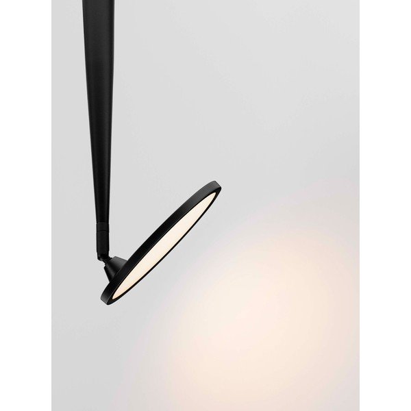 Plafoniera LED nera opaca in alluminio con struttura flessibile Ekei – Nova Luce-image-2