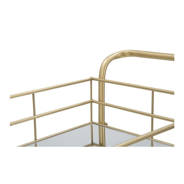 Carrello da portata a 3 piani con design Reo dorato Carrello - Mauro Ferretti-image-2