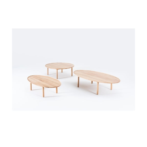 Tavolino in rovere naturale 80x150 cm Mu - Gazzda-image-4